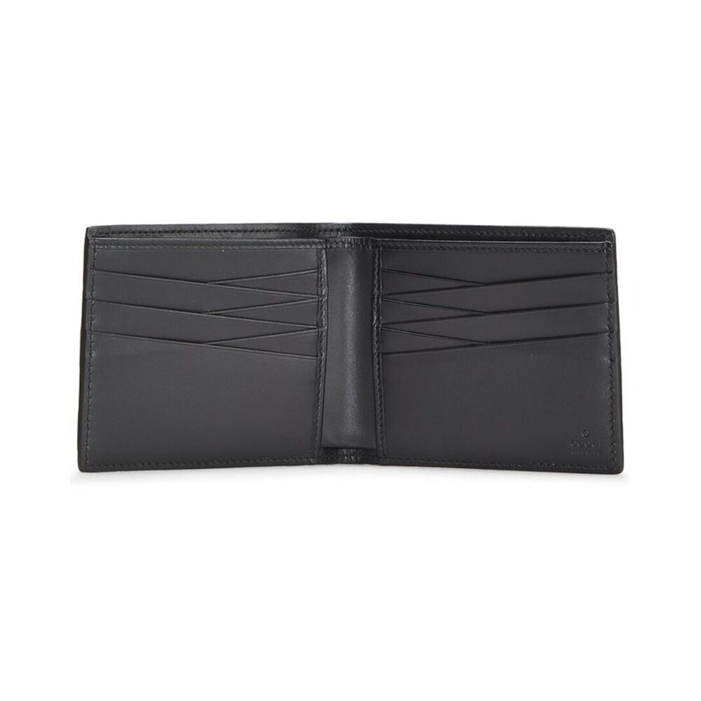Gucci Black Guccissima Leather Guccissima Bi-Fold Wallet (Authentic Pre-Loved) - Picture 3 of 3